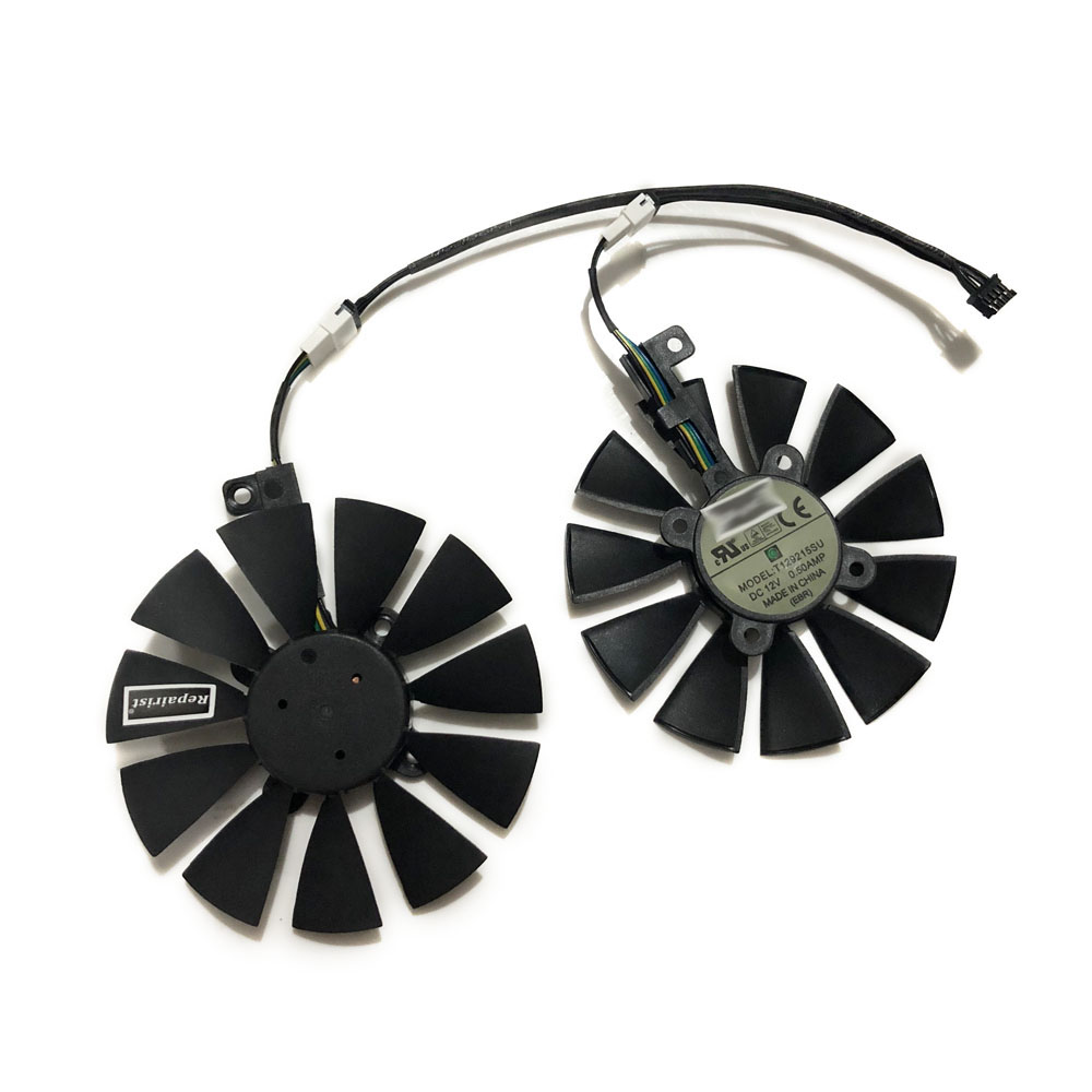 Rx 580 8Gb 2048Sp Gpu - 2ชิ้น/เซ็ต,พัดลมการ์ดแสดงผล,T129215SU kllisre RX 580 8GB GDDR5