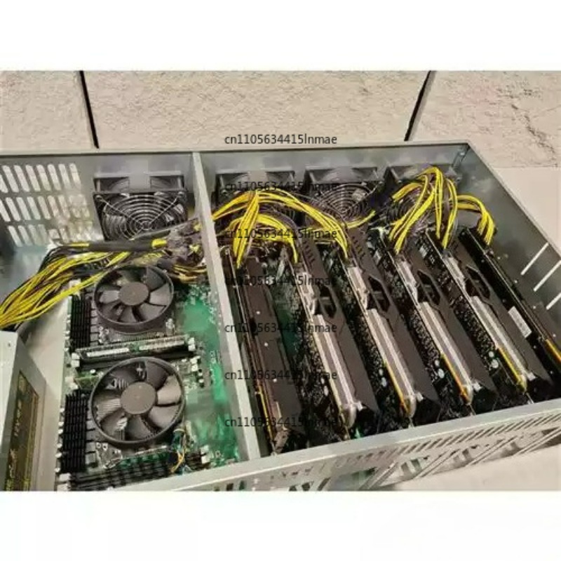 8 Gpu 4U Server Chassis - คอมพิวเตอร์ควบคุมพัดลมแรงสูง 4U แชสซีรองรับการ์ดจอหลายตัว 6/8 การ์ดจอ IDC