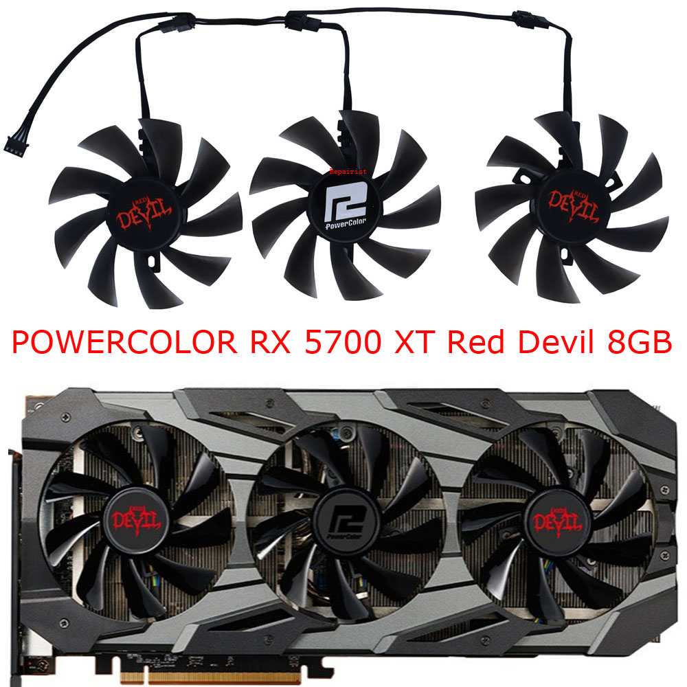 3ชิ้น/เซ็ต T129215BU DIY กราฟิ - Rx 5700 Xt 8Gb Video Card บทวิจารณ์และราคา