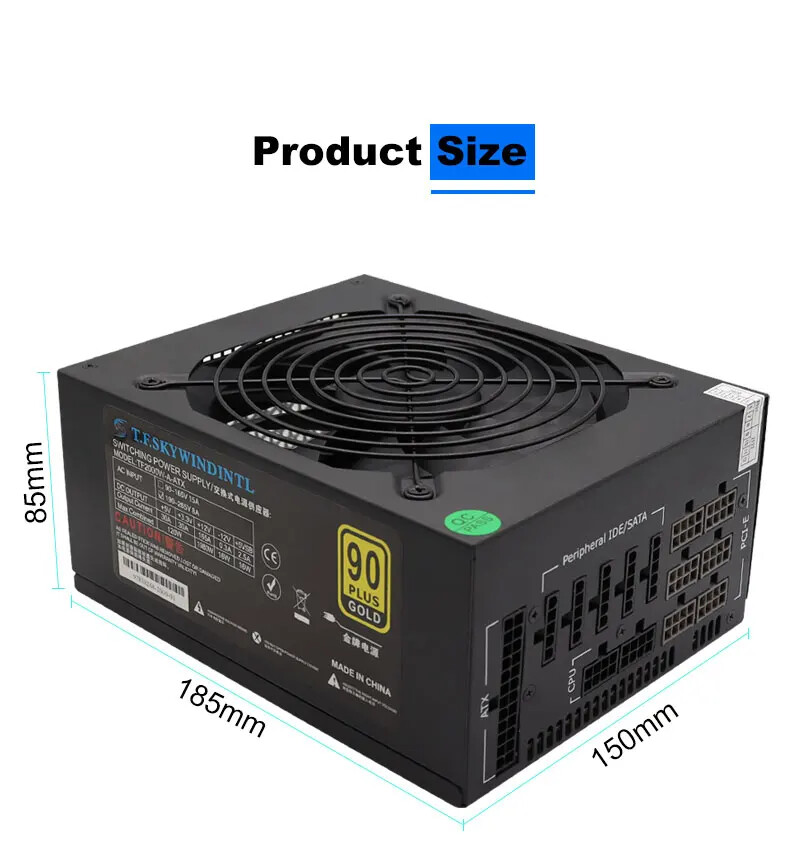 พาวเวอร์ซัพพลาย 2000W แบบ ATX  - 2000W Atx Mining Power Supply บทวิจารณ์และราคา