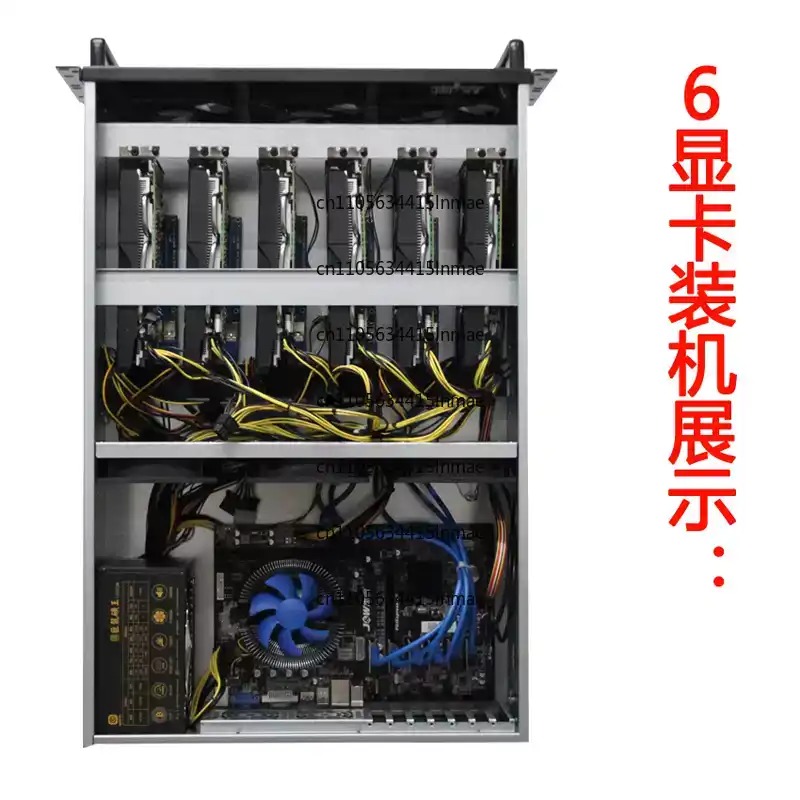 คอมพิวเตอร์ควบคุมพัดลมแรงสูง 4 - 8 Gpu 4U Server Chassis บทวิจารณ์และราคา