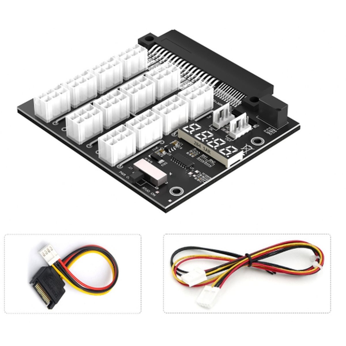 บอร์ดแยกพอร์ต PCIe 6 พิน 12 พอ - 2400W Server Psu Breakout Board บทวิจารณ์และราคา