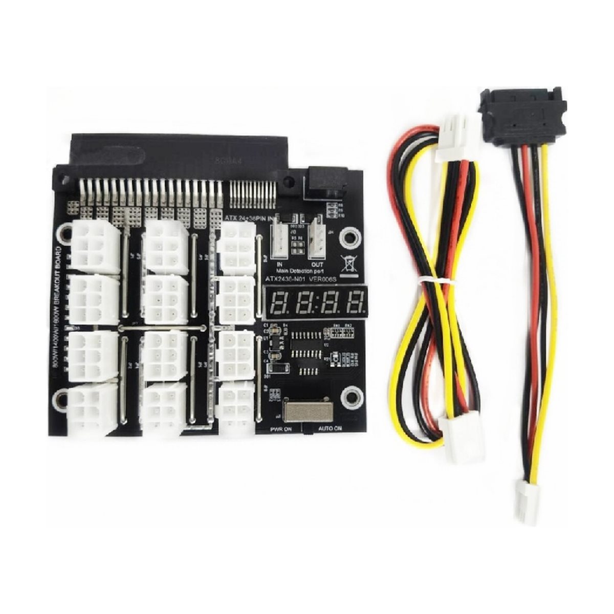 บอร์ดแยกพอร์ต PCIe 6 พิน 12 พอ - 2400W Server Psu Breakout Board บทวิจารณ์และราคา