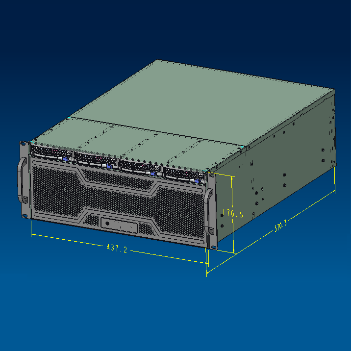 Rack 4U 4bays Hotswap Server c - 8 Gpu 4U Server Chassis บทวิจารณ์และราคา