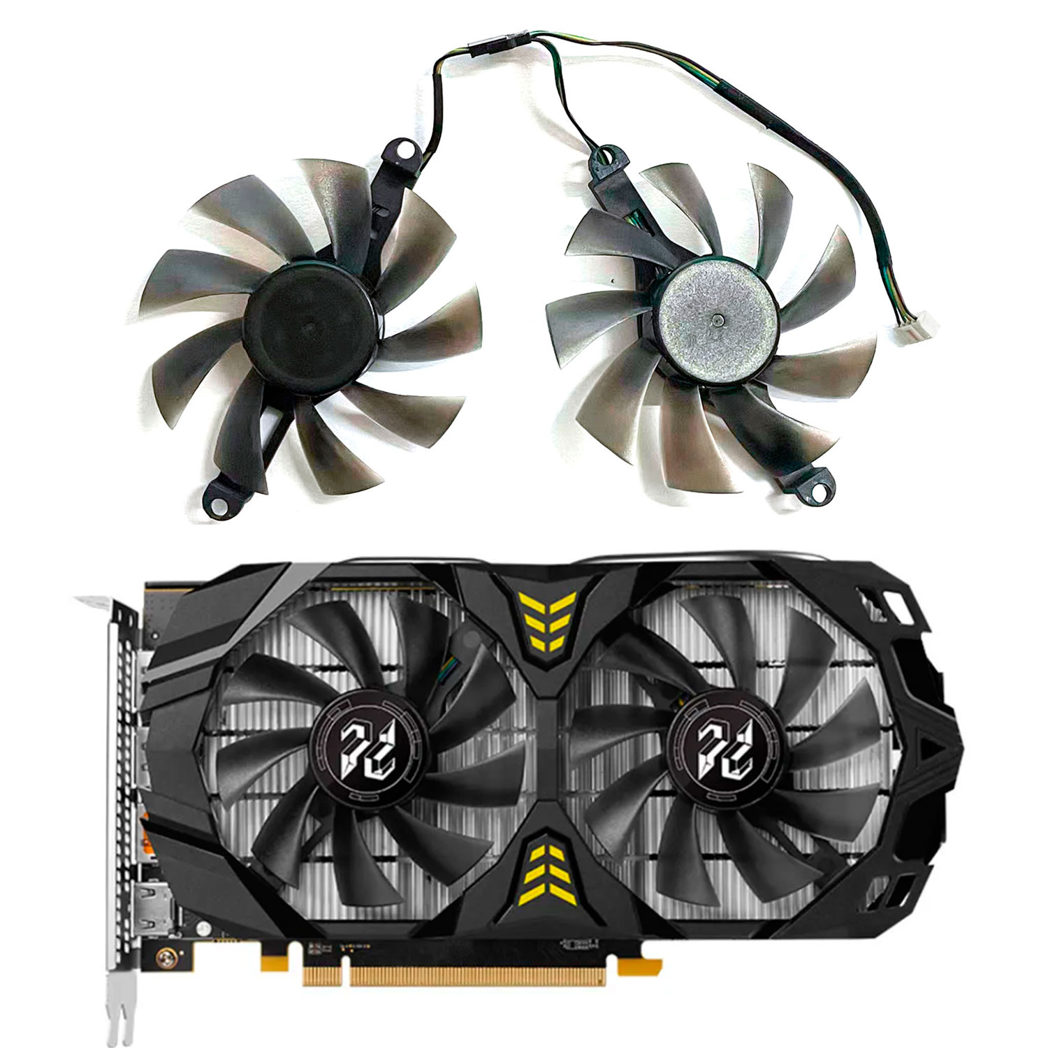 ใหม่พัดลม GPU 4PIN 85 มม.75 มม - Rx 580 8Gb 2048Sp Gpu บทวิจารณ์และราคา
